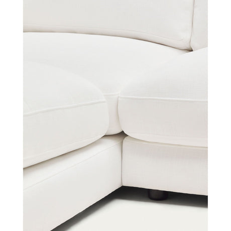 Gala 4-Sitzer-Sofa mit Chaiselongue links weiß 300 cm - ZEN ZONE