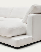 Gala 4-Sitzer-Sofa mit Chaiselongue rechts weiß 300 cm - ZEN ZONE Furniture