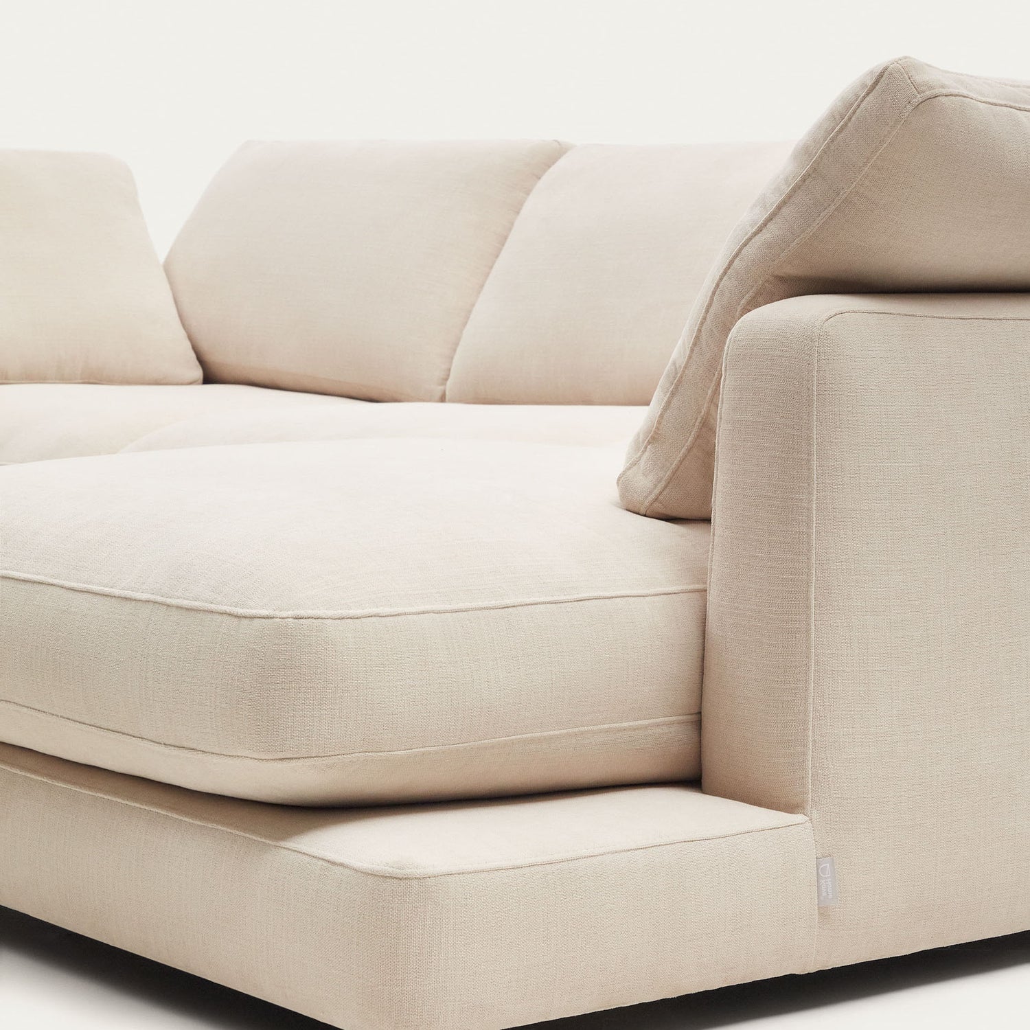 Gala 4-Sitzer-Sofa mit Chaiselongue rechts beige 300 cm - ZEN ZONE Furniture