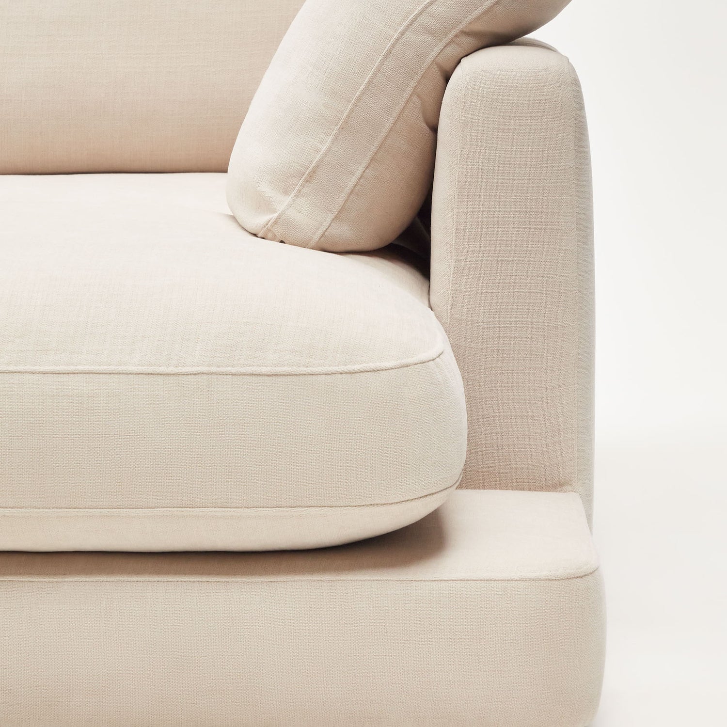 Gala 4-Sitzer-Sofa mit Chaiselongue rechts beige 300 cm - ZEN ZONE Furniture