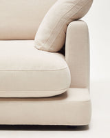 Gala 4-Sitzer-Sofa mit Chaiselongue rechts beige 300 cm - ZEN ZONE Furniture