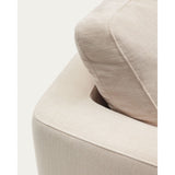 Gala 4-Sitzer-Sofa mit Chaiselongue rechts beige 300 cm - ZEN ZONE