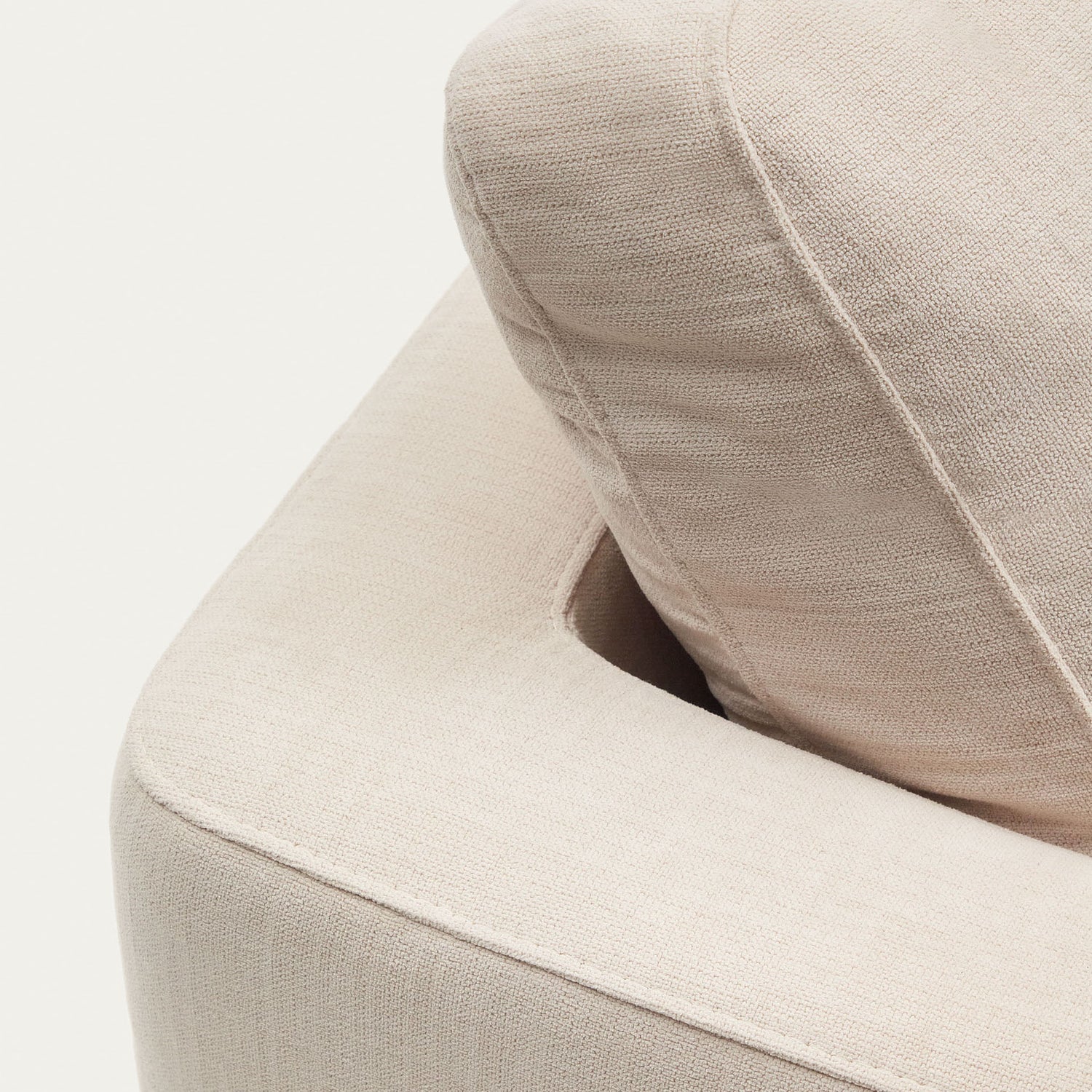 Gala 4-Sitzer-Sofa mit Chaiselongue rechts beige 300 cm - ZEN ZONE Furniture