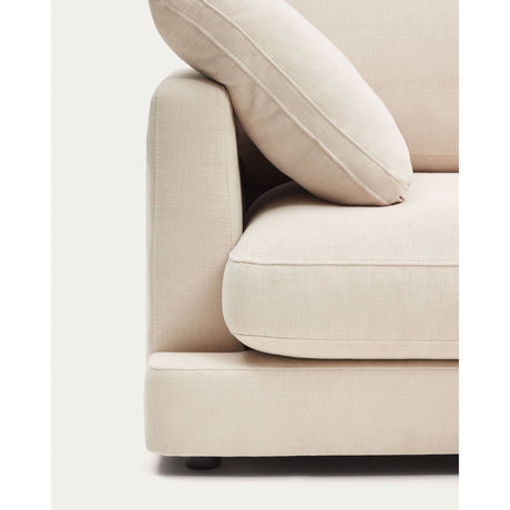 Gala 4-Sitzer-Sofa mit Chaiselongue rechts beige 300 cm - ZEN ZONE