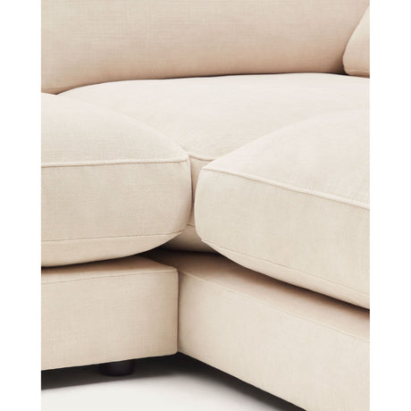 Gala 4-Sitzer-Sofa mit Chaiselongue rechts beige 300 cm - ZEN ZONE