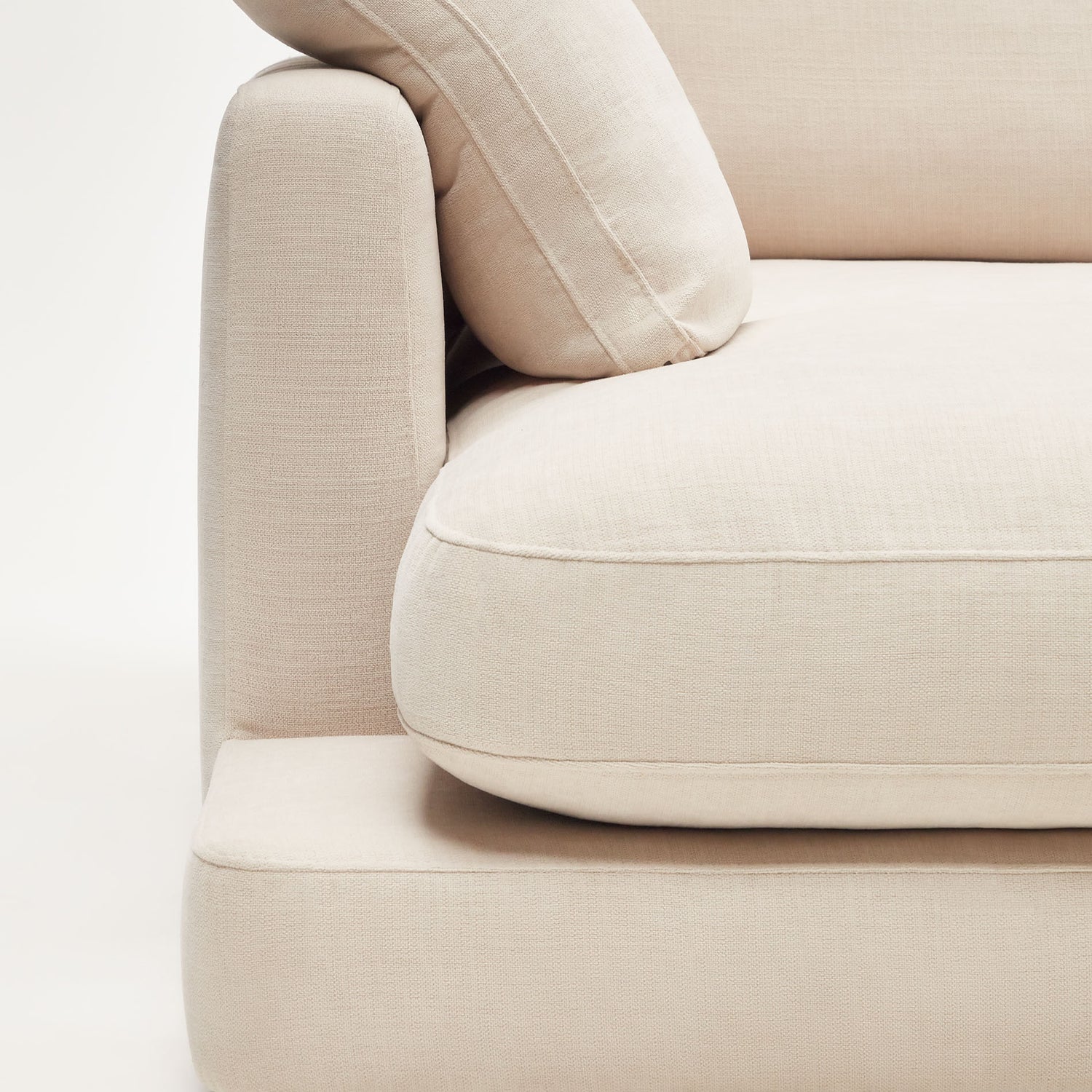 Gala 3-Sitzer Sofa mit doppelter Chaiselongue beige 210 cm - ZEN ZONE Furniture