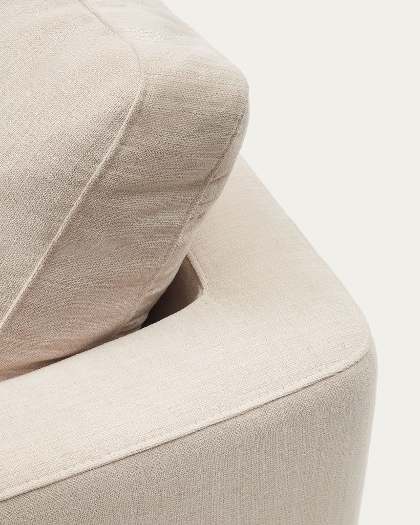 Gala 3-Sitzer Sofa mit doppelter Chaiselongue beige 210 cm - ZEN ZONE Furniture