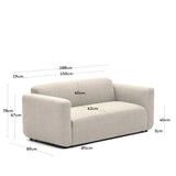 Neom modulares 2-Sitzer-Sofa in Beige 188 cm - ZEN ZONE