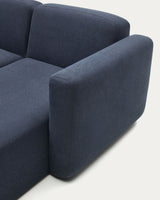 Neom modulares 3-Sitzer-Sofa Chaiselongue rechts/links Blau 263 cm - ZEN ZONE Furniture