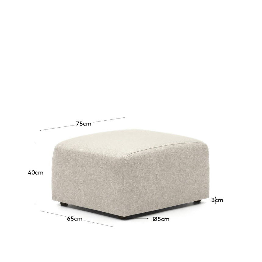Neom Poufmodul in Beige 75 x 64 cm - ZEN ZONE Furniture