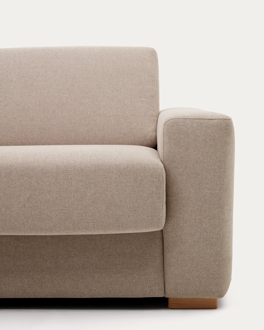 Anley 3-Sitzer-Bettsofa in Beige 224 cm (Bett 160) - ZEN ZONE Furniture