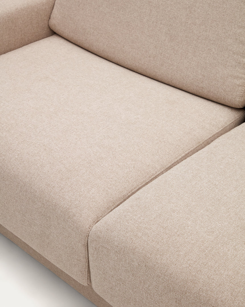 Anley 3-Sitzer-Bettsofa in Beige 224 cm (Bett 160) - ZEN ZONE Furniture
