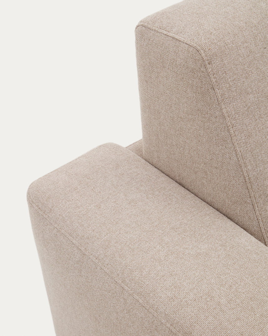 Anley 3-Sitzer-Bettsofa in Beige 224 cm (Bett 160) - ZEN ZONE Furniture