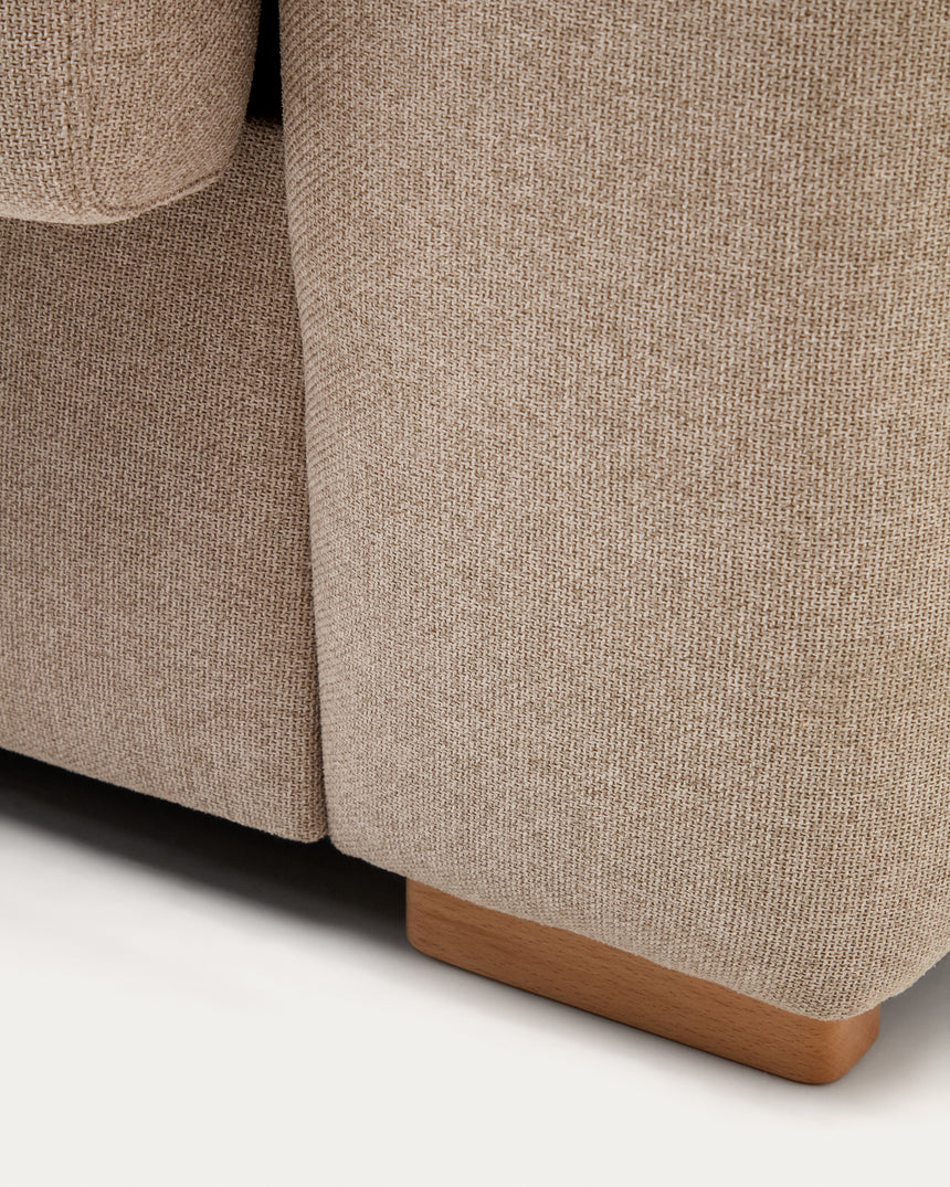Anley 3-Sitzer-Bettsofa in Beige 224 cm (Bett 160) - ZEN ZONE Furniture