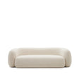 Martina 3-Sitzer-Sofa mit  Bouclé in Off-White 246 cm - ZEN ZONE Furniture
