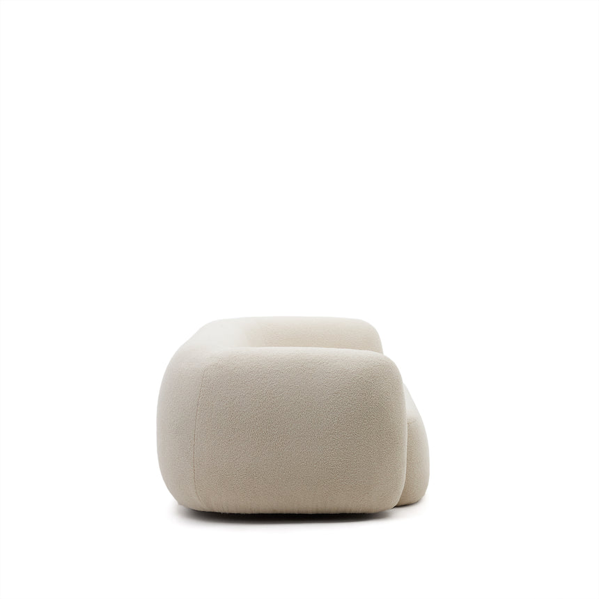 Martina 3-Sitzer-Sofa mit  Bouclé in Off-White 246 cm - ZEN ZONE Furniture