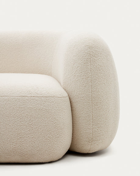 Martina 3-Sitzer-Sofa mit  Bouclé in Off-White 246 cm - ZEN ZONE Furniture
