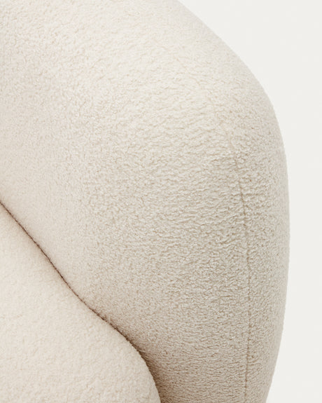Martina 3-Sitzer-Sofa mit  Bouclé in Off-White 246 cm - ZEN ZONE Furniture