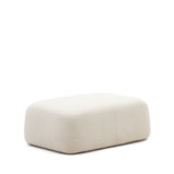 Martina Fußstütze mit Bouclé in Off-White 123 x 85 cm - ZEN ZONE Furniture