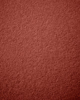 Fußhocker Kaeli mit abnehmbarem Bezug in terrakottafarbenem Bouclé Ø 90 cm - ZEN ZONE Furniture