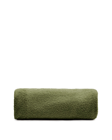 Bezug für Fußhocker Kaeli in grünem Bouclé Ø 120 cm - ZEN ZONE Furniture