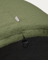 Bezug für Fußhocker Kaeli in grünem Bouclé Ø 120 cm - ZEN ZONE Furniture