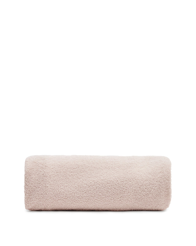 Bezug für Fußhocker Kaeli in rosa Bouclé Ø 120 cm - ZEN ZONE Furniture