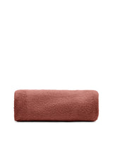 Bezug für Fußhocker Kaeli in terrakottafarbenem Bouclé Ø 90 cm - ZEN ZONE Furniture