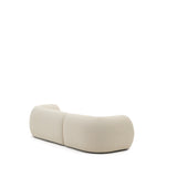 Martina modulares 3-Sitzer-Sofa in Chenille mit Chaiselongue rechts Farbe Ecru 287 cm - ZEN ZONE Furniture