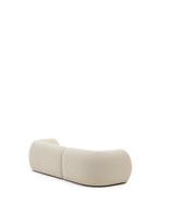 Martina modulares 3-Sitzer-Sofa in Chenille mit Chaiselongue rechts Farbe Ecru 287 cm - ZEN ZONE Furniture