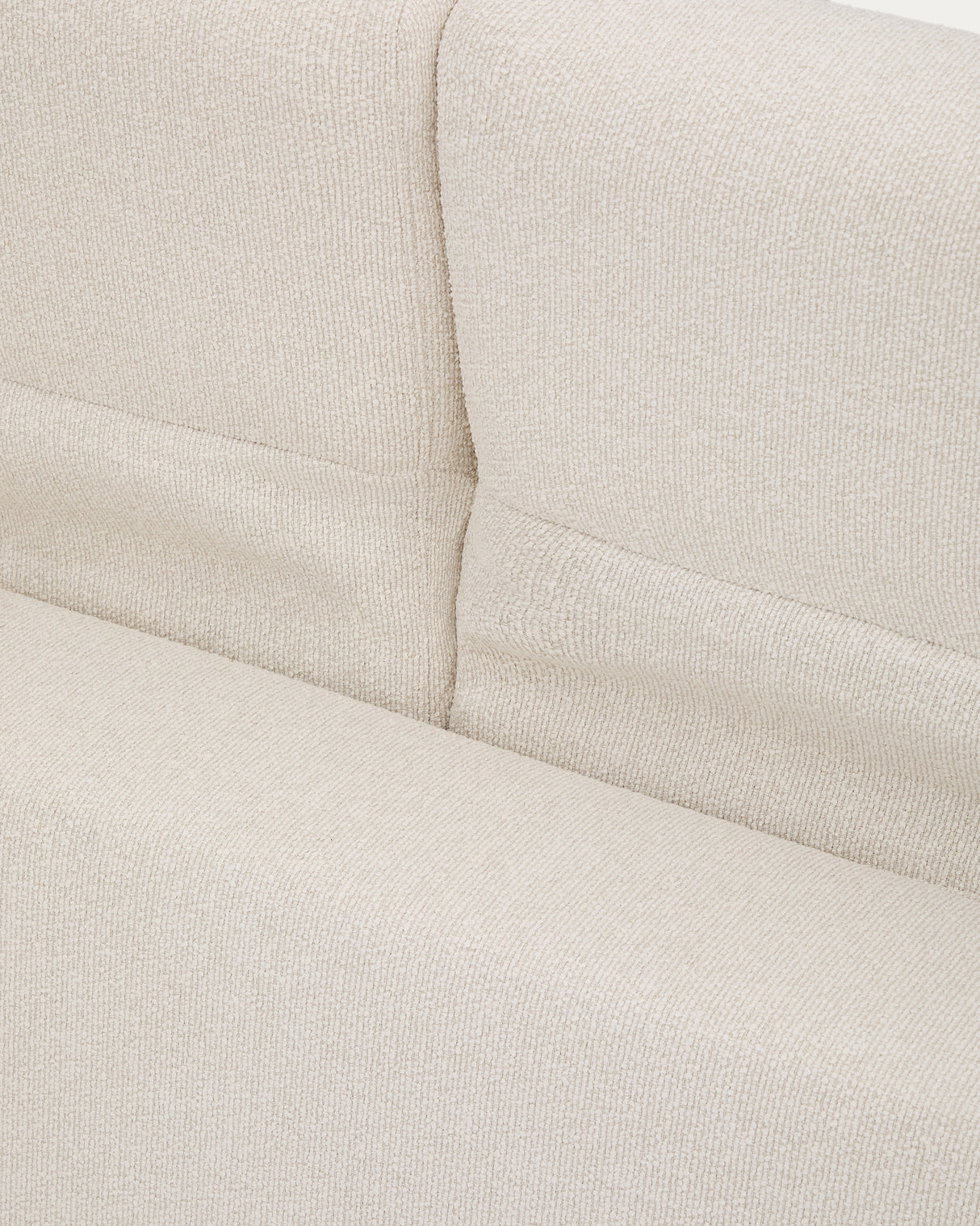 Sofa Aurum 3-Sitzer ecru mit verstellbarer Kopfstütze und mattbeigem Metallgestell 234 cm FSC Mix Credit - ZEN ZONE Furniture