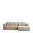 3-Sitzer-Bettsofa Marela mit aufklappbarer Chaiselongue rechts, 236 cm, FSC Mix Credit - ZEN ZONE Furniture