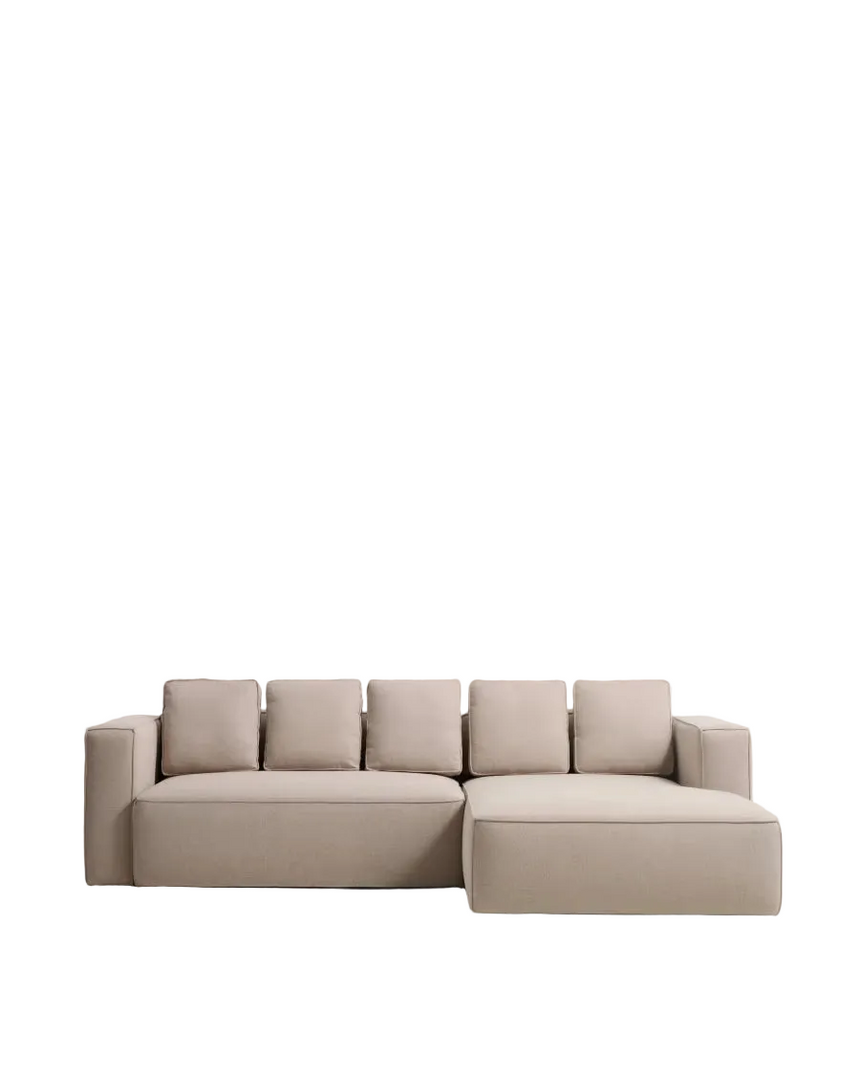 3-Sitzer-Bettsofa Marela mit aufklappbarer Chaiselongue rechts, 236 cm, FSC Mix Credit - ZEN ZONE Furniture