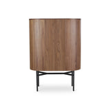 Kommode Amandine aus Walnussfurnier in braun, 90x50x130 cm - ZEN ZONE Furniture