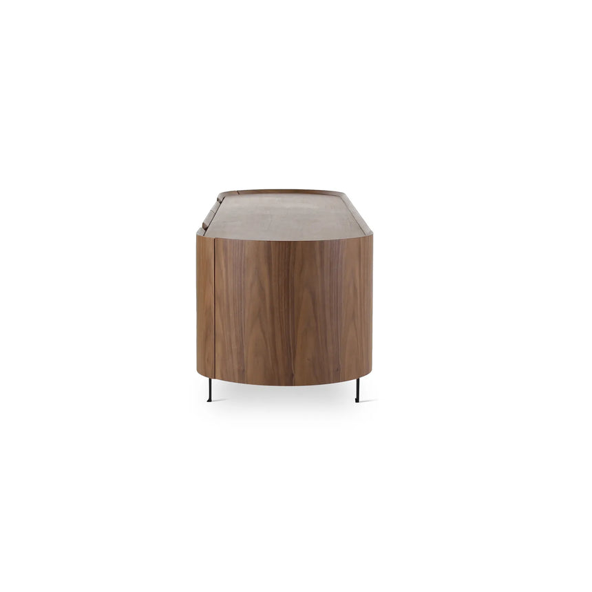 TV-Schrank ESMAY aus Walnuss, 200×50×55 cm - ZEN ZONE Furniture