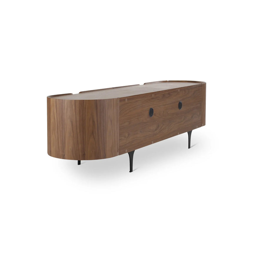 TV-Schrank ESMAY aus Walnuss, 200×50×55 cm - ZEN ZONE Furniture
