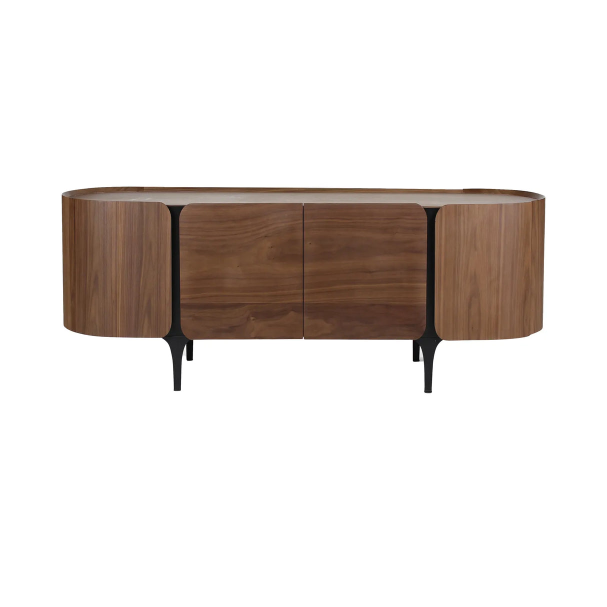 Sideboard ESMAY aus Walnuss, 200×50x78 cm