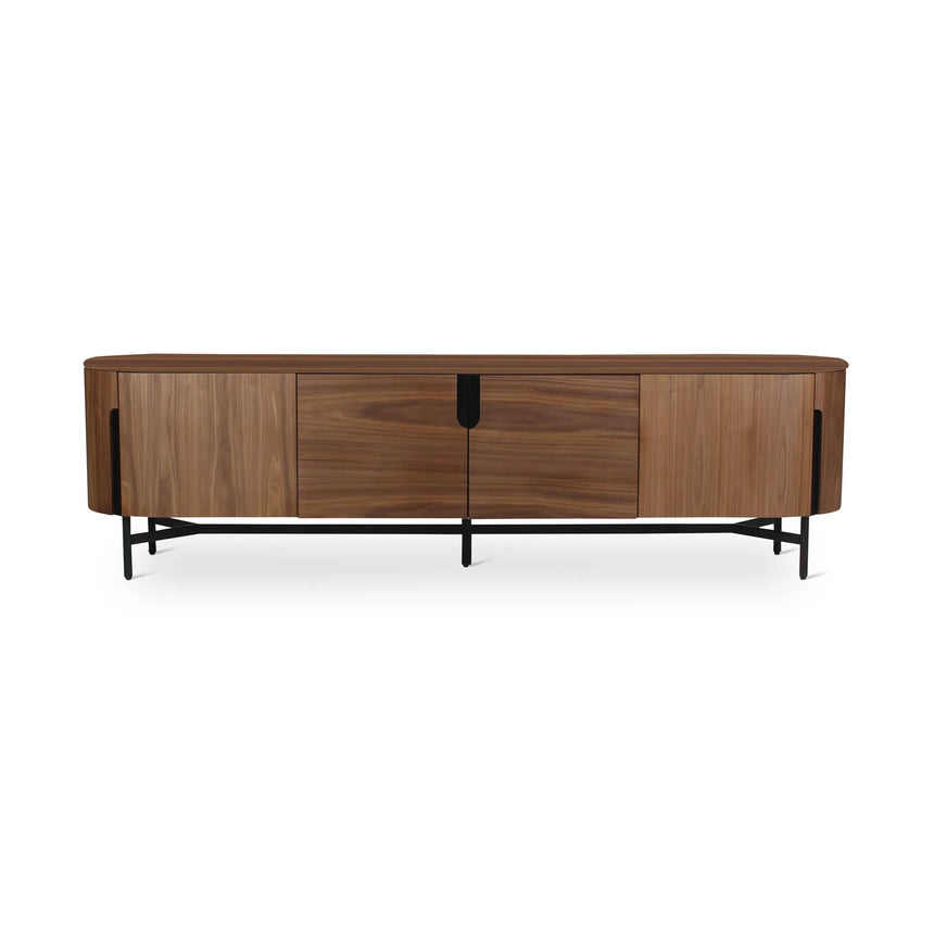 TV-Schrank AMANDINE aus Walnuss, 220×50×60 cm - ZEN ZONE Furniture