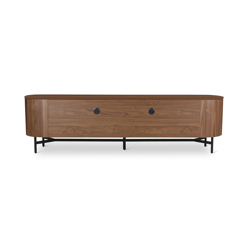 TV-Schrank AMANDINE aus Walnuss, 220×50×60 cm - ZEN ZONE Furniture