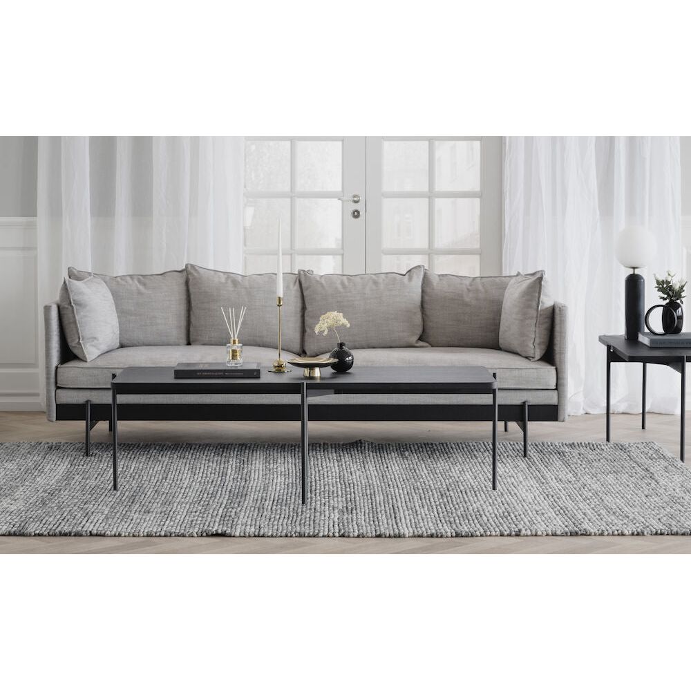SHELTON Couchtisch Schwarz 145x60x45cm - ZEN ZONE