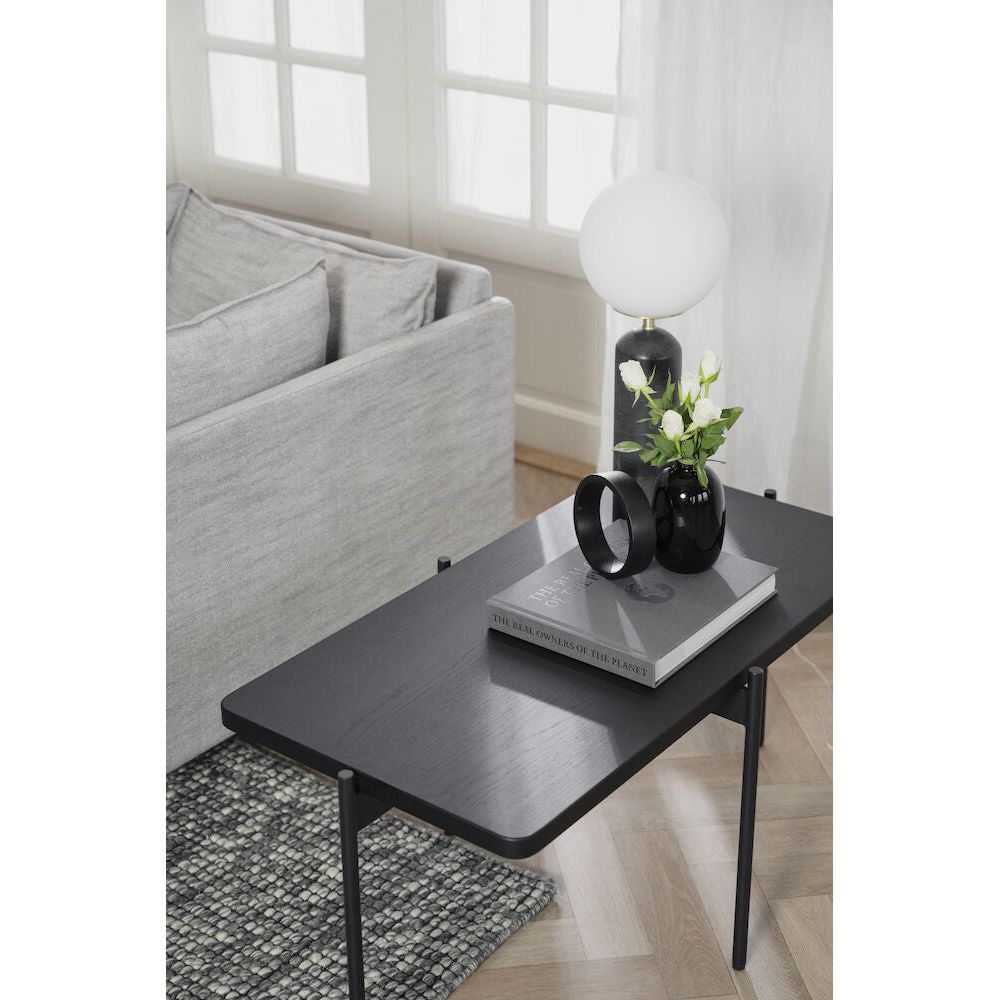 SHELTON Couchtisch Schwarz 95x50x45cm - ZEN ZONE