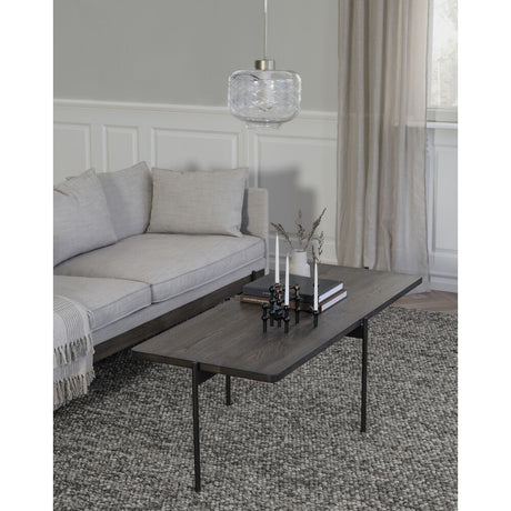 SHELTON Couchtisch Braun/Schwarz 145x60x45cm - ZEN ZONE