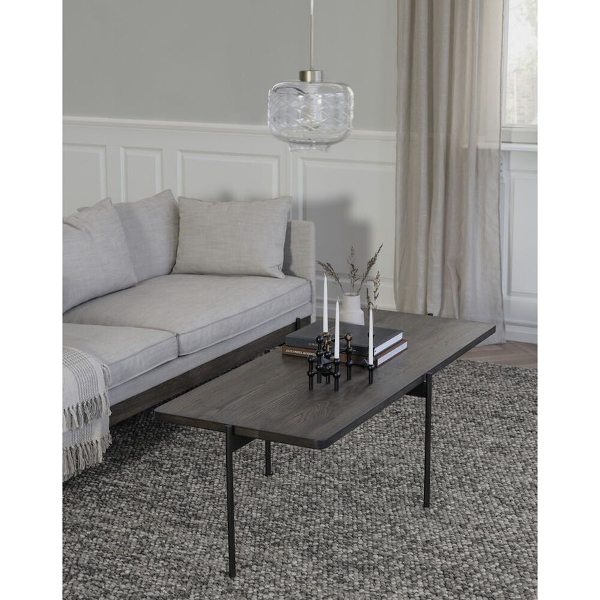 SHELTON Couchtisch Braun/Schwarz 145x60x45cm - ZEN ZONE