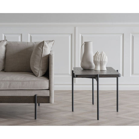 SHELTON Couchtisch Braun/Schwarz 95x50x45cm - ZEN ZONE