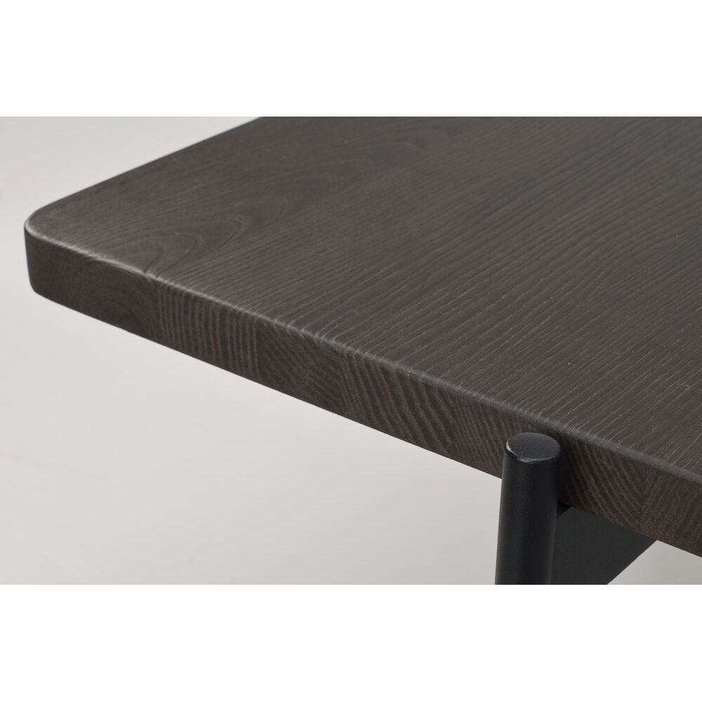 SHELTON Couchtisch Braun/Schwarz 95x50x45cm - ZEN ZONE