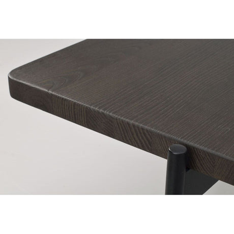 SHELTON Couchtisch Braun/Schwarz 95x50x45cm - ZEN ZONE