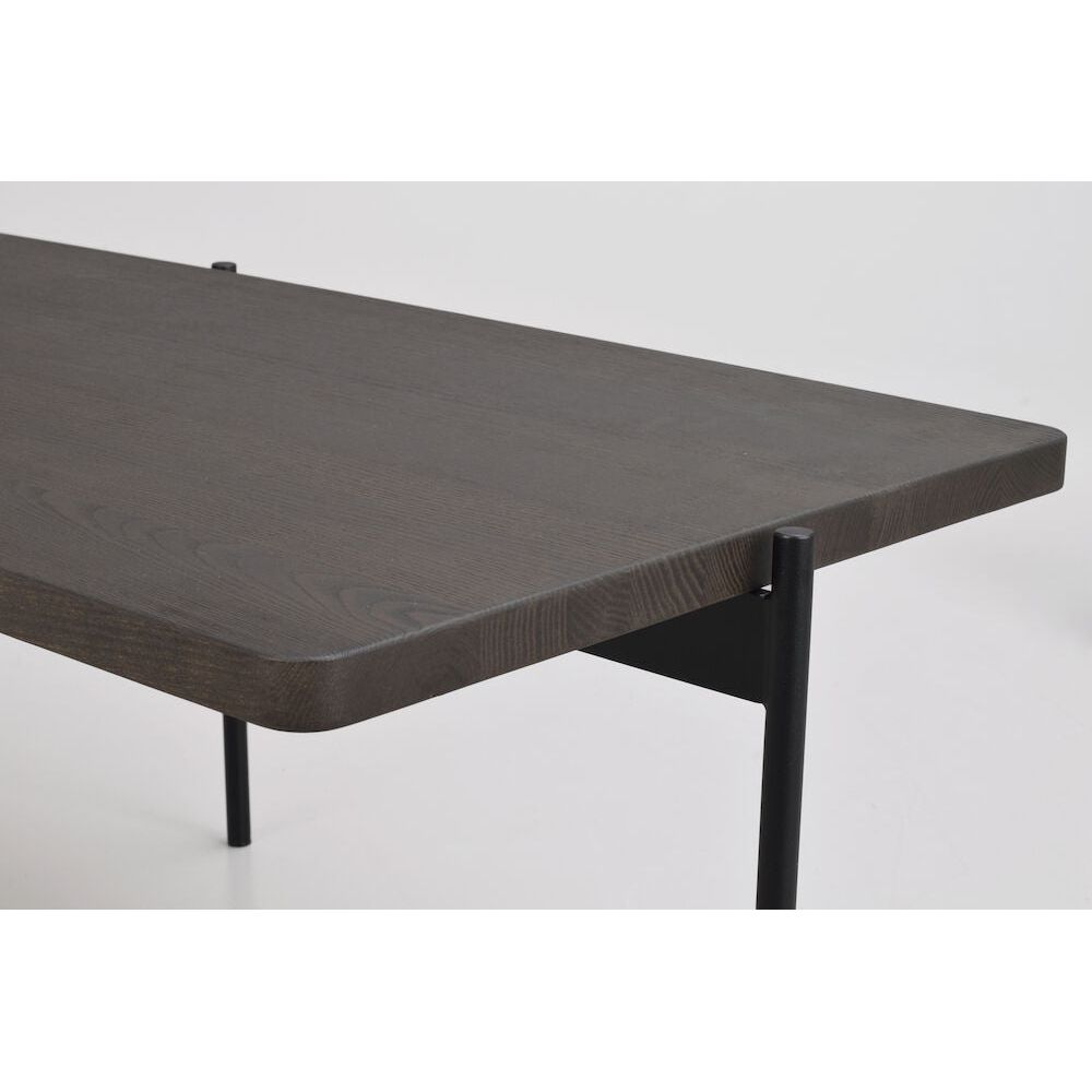 SHELTON Couchtisch Braun/Schwarz 145x60x45cm - ZEN ZONE