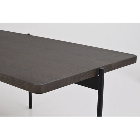 SHELTON Couchtisch Braun/Schwarz 145x60x45cm - ZEN ZONE