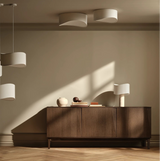 Silent Sideboard, en chêne, huilé, 200x45 cm