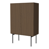 Buffet haut Silent, en chêne huilé, 100x45 cm